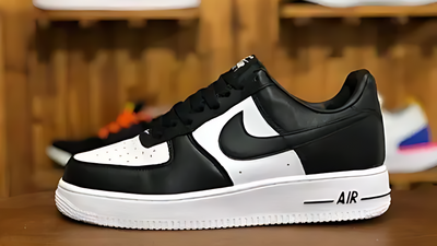 Men's Classic Black & White Air-Inspired Sneakers