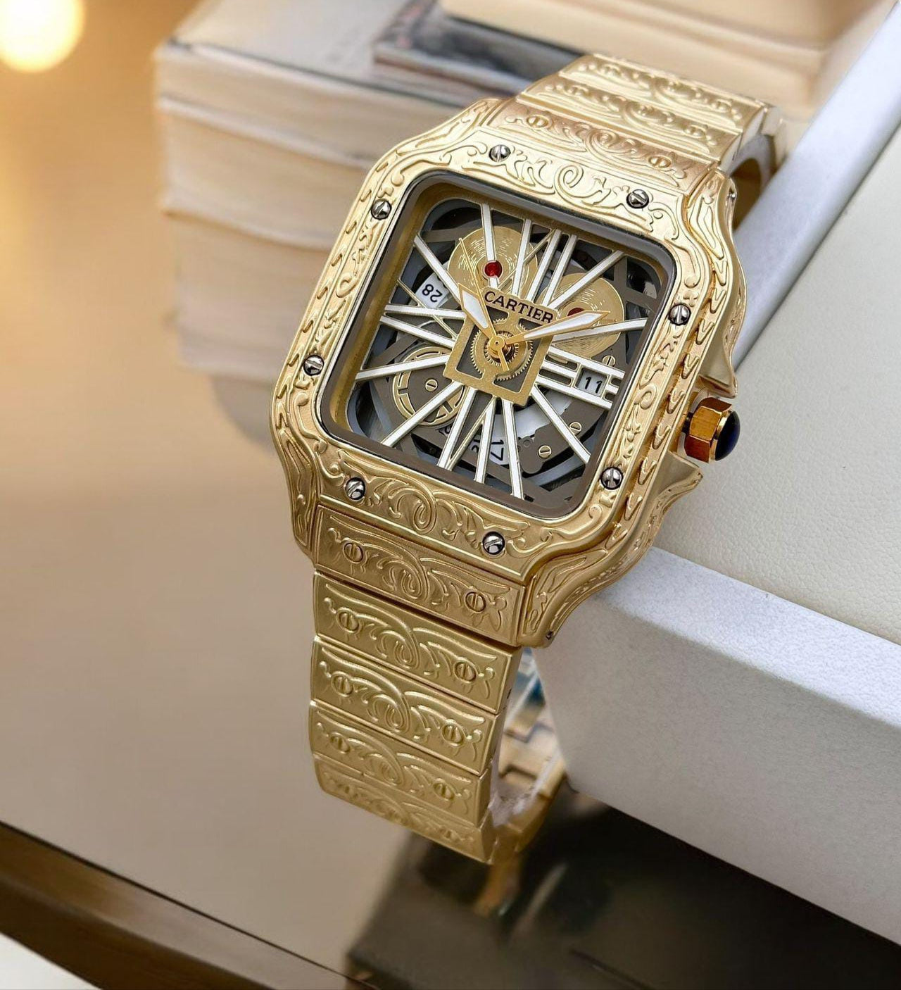 Cartier Santos Skeleton Watch