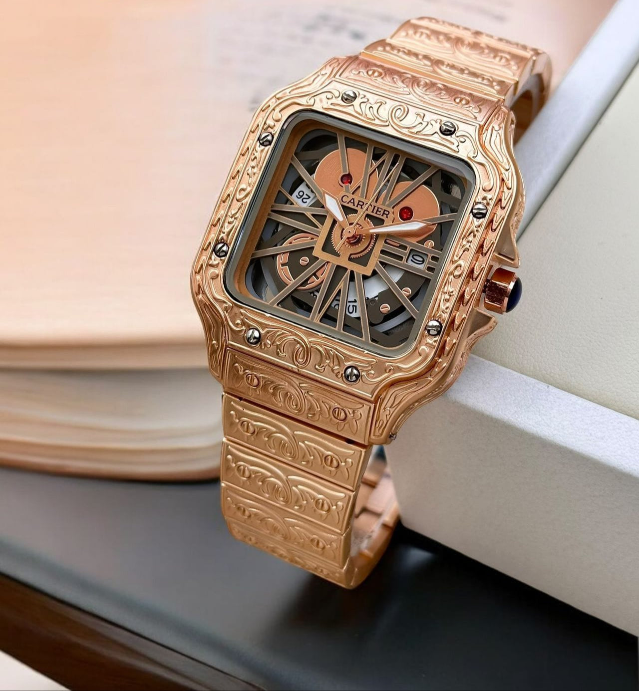 Cartier Santos Skeleton Watch